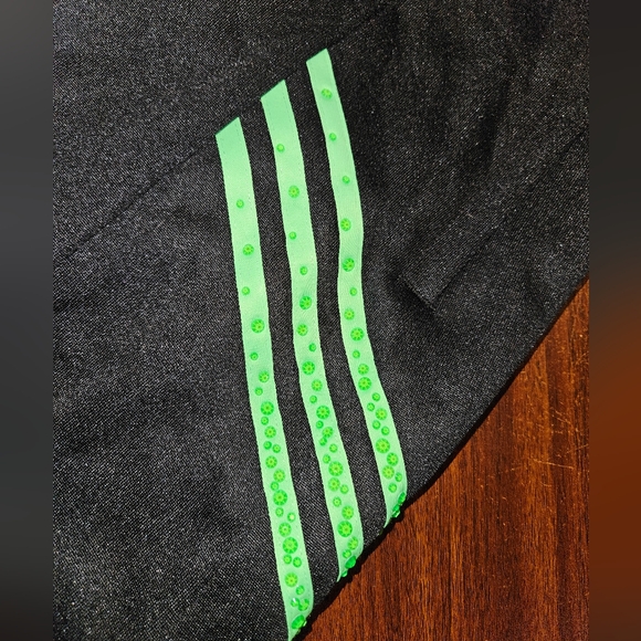 ADIDAS x SWAROVSKI NEON GREEN TRACK PANT. Men's size M. NWOT. - Picture 3 of 3